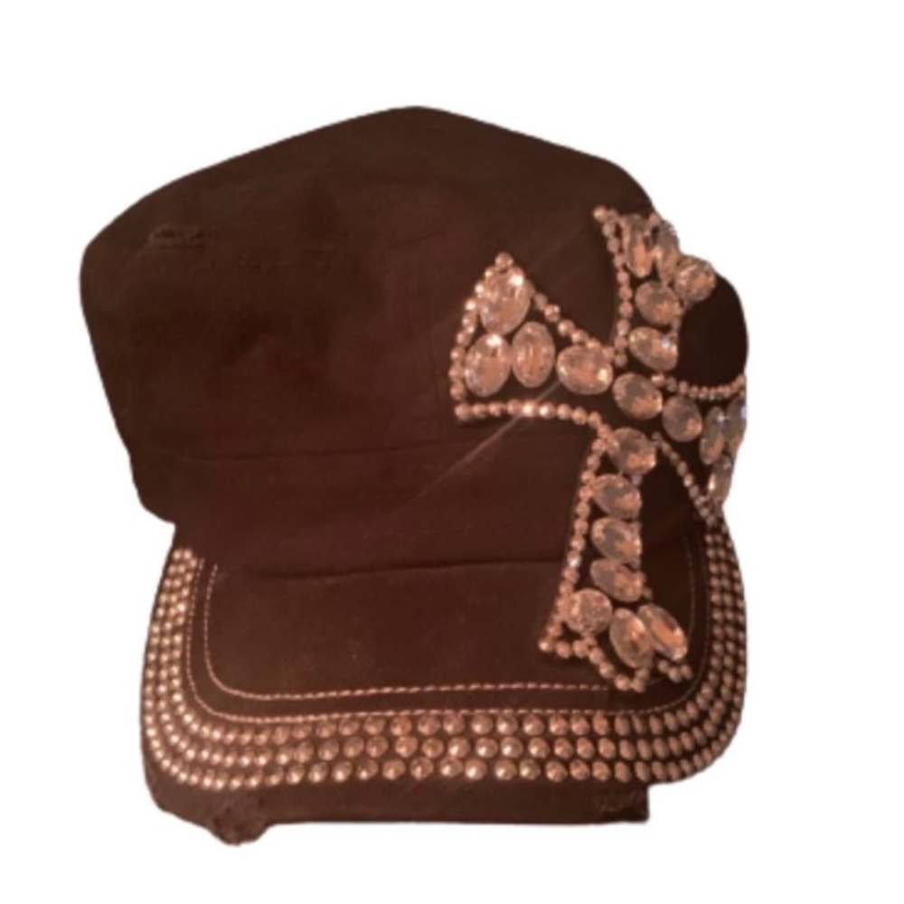 Women’s Cross Rhinestone hat